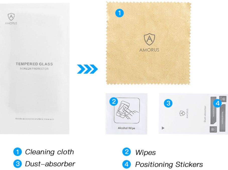 Xiaomi Mi 10 Lite Tempered Glass Screen Protector Zwart afbeelding 5