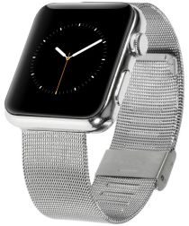 Apple Watch 41MM / 40MM / 38MM Bandje Roestvrij Milanese Staal Zilver