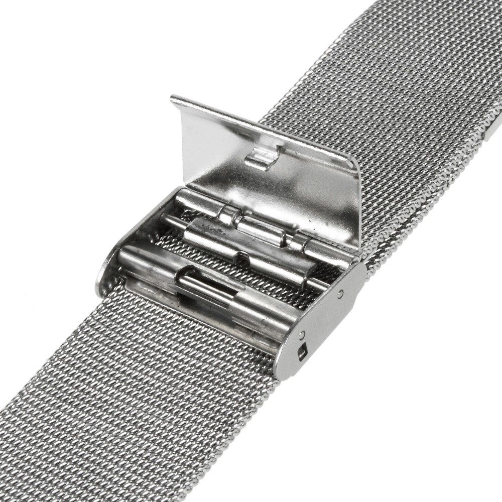 Apple Watch 41MM / 40MM / 38MM Bandje Roestvrij Milanese Staal Zilver afbeelding 2