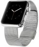 Apple Watch 45MM / 44MM / 42MM Bandje Roestvrij Milanese Staal Zilver