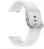 Universeel Smartwatch 20MM Bandje - Siliconen - Met Gespsluiting - Wit afbeelding 4