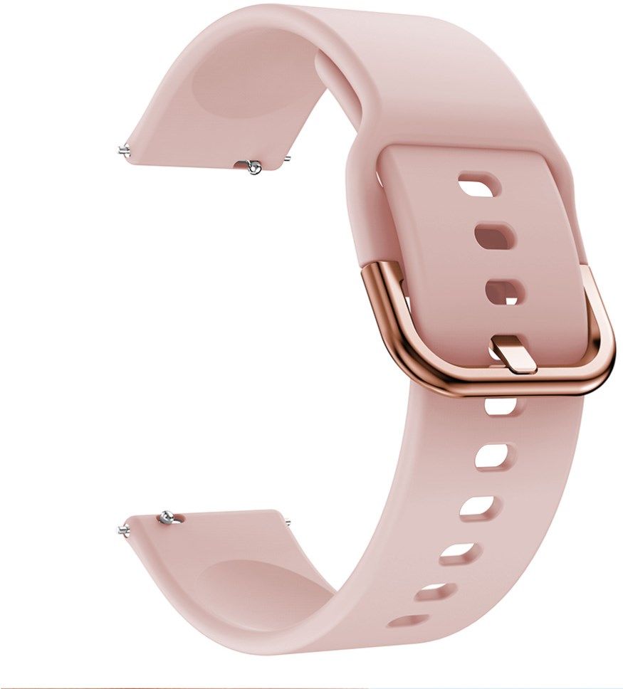 Universeel Smartwatch 20MM Bandje - Siliconen - Met Gespsluiting - Roze afbeelding 4