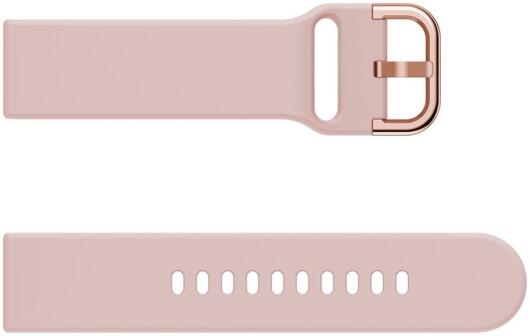 Universeel Smartwatch 20MM Bandje - Siliconen - Met Gespsluiting - Roze afbeelding 5