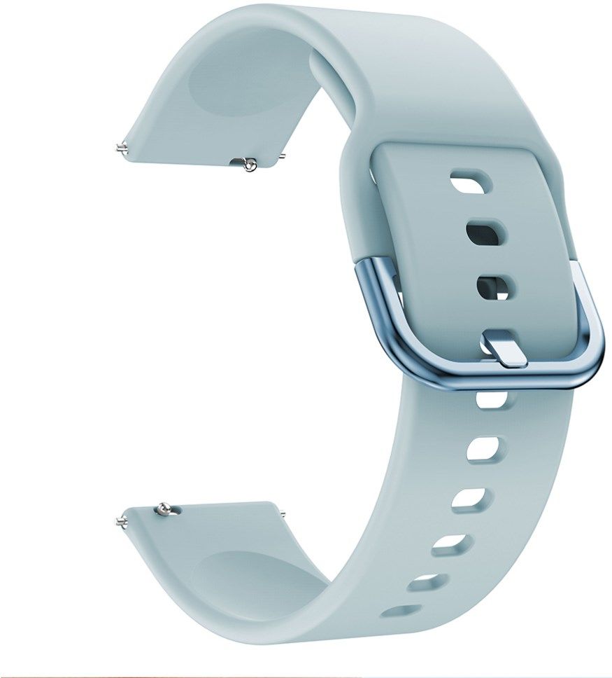 Universeel Smartwatch 20MM Bandje - Siliconen - Met Gespsluiting - Blauw afbeelding 4