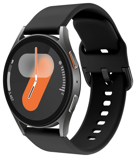 Universeel Smartwatch / Horloge Bandje - Siliconen - 22MM - Zwart afbeelding 1