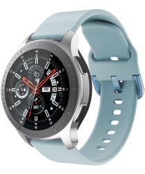 Universeel Smartwatch 22MM Bandje Siliconen met Gespsluiting Blauw