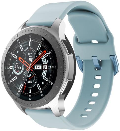 Universeel Smartwatch 22MM Bandje - Siliconen met Gespsluiting - Blauw afbeelding 1