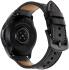 Universeel Smartwatch 20MM Bandje - Echt Leer - Gespsluiting - Zwart afbeelding 4
