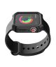 Apple Watch 40MM Hoesje Full Protect Carbon met Siliconen Bandje Zwart