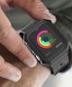 Apple Watch 40MM Hoesje Full Protect Carbon met Siliconen Bandje Blauw