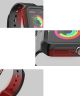 Apple Watch 44MM Hoesje Full Protect Carbon met Siliconen Bandje Zwart