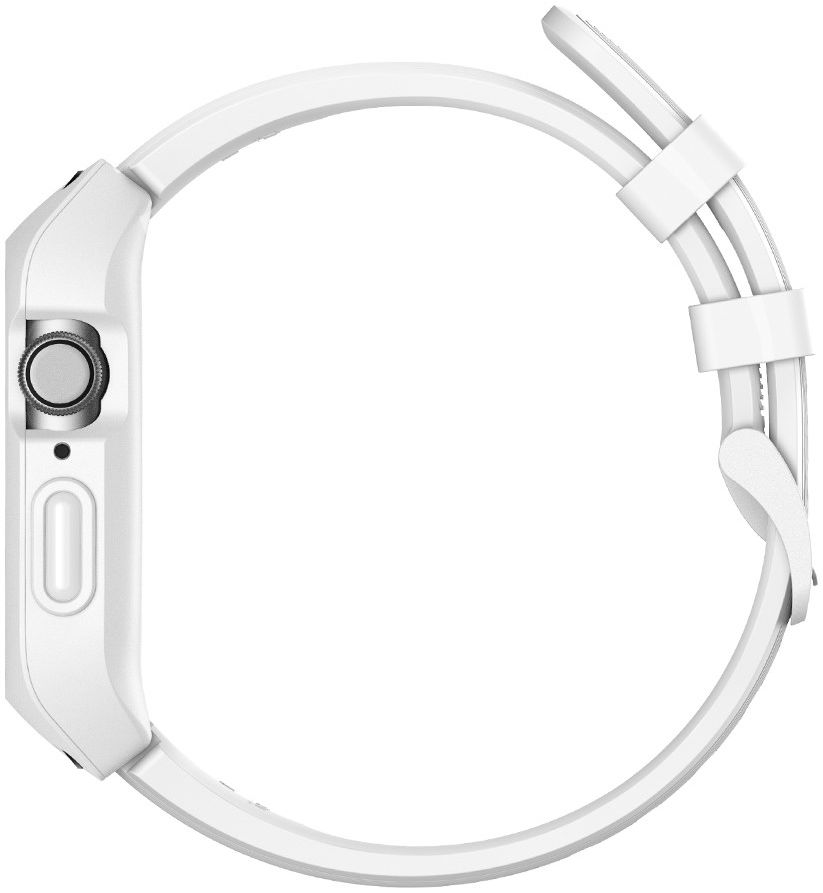 Apple Watch 42MM Hoesje Robuust Full Protect met Siliconen Band Wit afbeelding 6