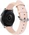 Universeel Smartwatch 20MM Bandje - Echt Leer - met RVS Gespsluiting - Roze afbeelding 2