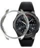 Samsung Galaxy Watch 42MM Hoesje Hard Plastic met Diamantjes Zilver