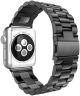 Apple Watch 45MM / 44MM / 42MM Bandje Schakelband Roestvrij Staal Zwart