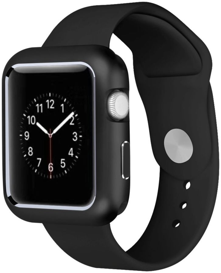 Apple Watch 41MM / 40MM / 38MM Hoesje - Metaal Frame met Magneetsluiting - Zwart afbeelding 1