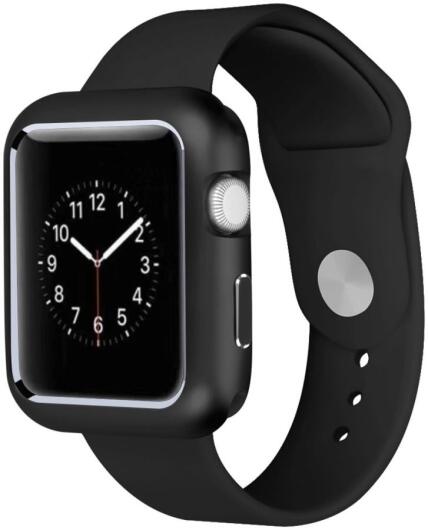 Apple Watch 41MM / 40MM / 38MM Hoesje - Metaal Frame met Magneetsluiting - Zwart afbeelding 1