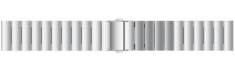 Universeel Smartwatch 22MM Bandje - Luxe Schakels - Roestvrij Staal - Zilver afbeelding 5