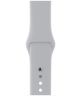Apple Watch 45MM / 44MM / 42MM Bandje Siliconen met Drukknoop Sluiting Grijs