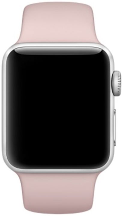 Apple Watch 41MM / 40MM / 38MM Bandje Siliconen met Drukknoop Roze afbeelding 2