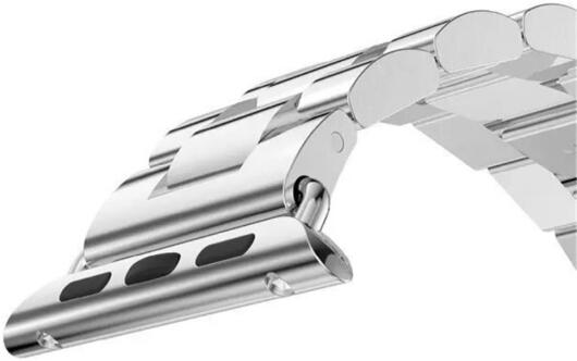 Apple Watch Bandje - 1-10/SE - 42/41/40/38MM - Schakels - Staal RVS - Zilver afbeelding 5