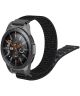 Universeel Smartwatch 22MM Bandje Nylon met Klittenband Zwart