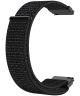 Universeel Smartwatch 20MM Bandje Nylon met Klittenband Zwart