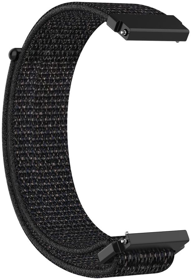 Universeel Smartwatch 20MM Bandje Nylon met Klittenband Zwart afbeelding 6