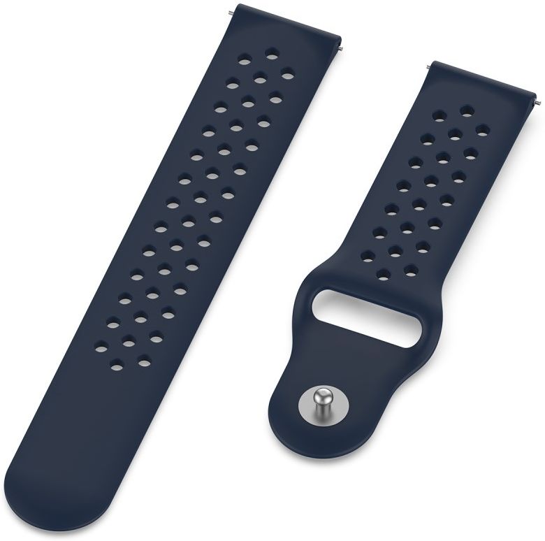 Universeel Smartwatch 22MM Bandje Siliconen met Ventilatiegaten Blauw afbeelding 4