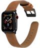 Apple Watch 45MM / 44MM / 42MM Bandje Echt Leer met Crackle Textuur Bruin
