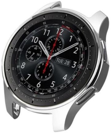 Samsung Galaxy Watch 46MM / Gear S3 Hoesje Flexibel TPU Bumper Zilver Cases