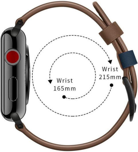 Apple Watch 1-10/SE/Ultra Bandje - 49MM/46MM/45MM/44MM/42MM - Echt Leer - Bruin afbeelding 9