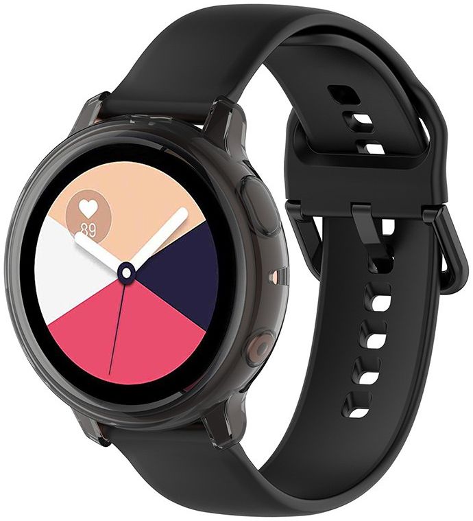 Samsung Galaxy Watch Active 2 40MM Hoesje - Flexibel TPU Bumper - Grijs afbeelding 2