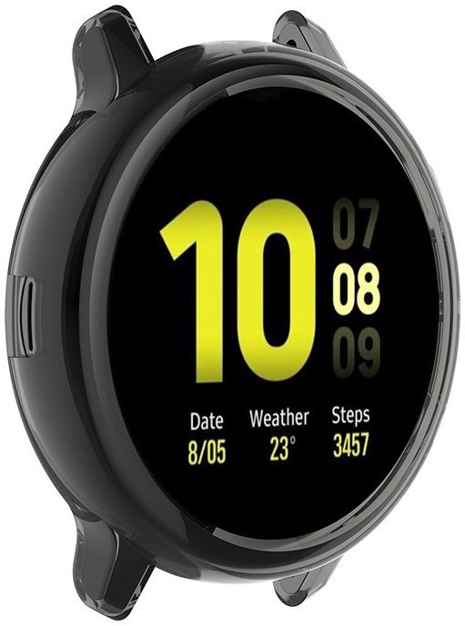 Samsung Galaxy Watch Active 2 44MM Hoesje - Flexibel TPU Bumper - Grijs afbeelding 3