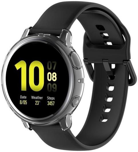 Samsung Galaxy Watch Active 2 44MM Hoesje - Flexibel TPU Bumper - Clear afbeelding 2