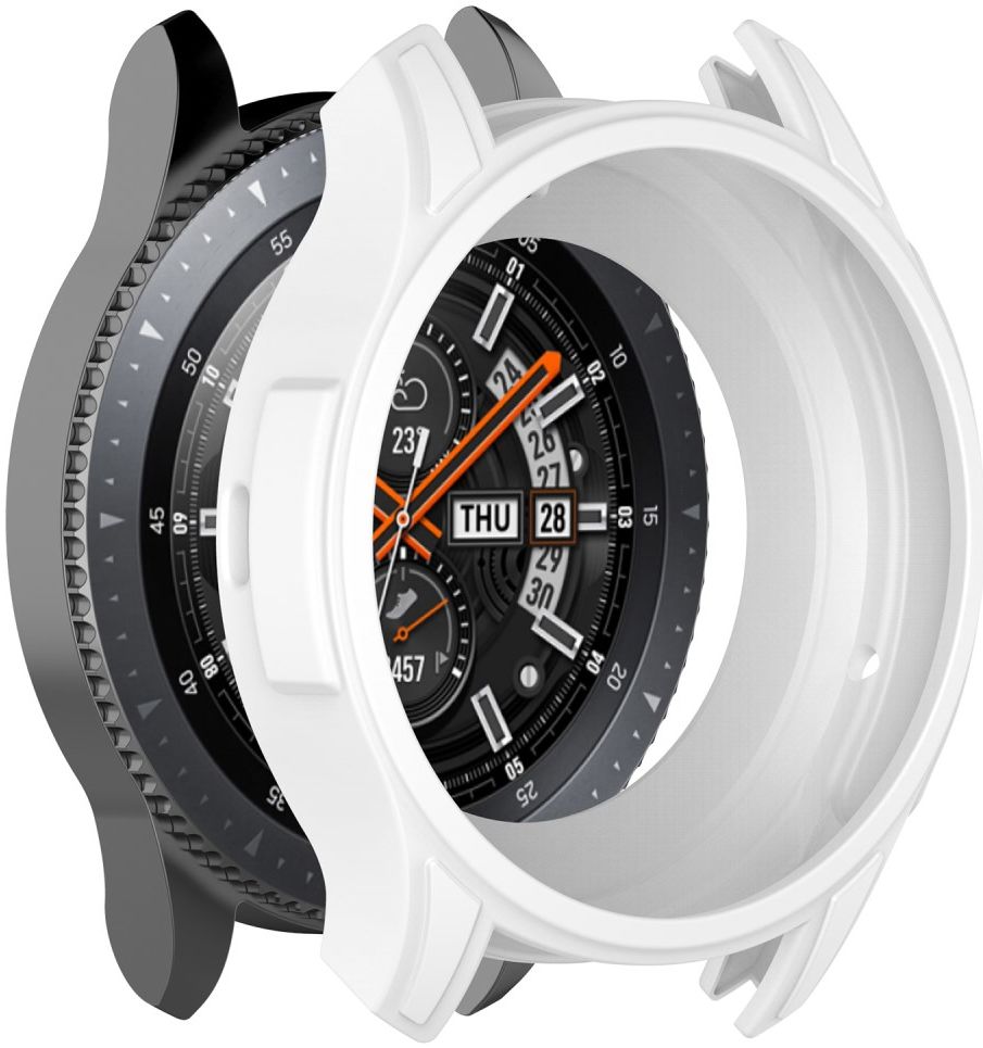 Samsung Galaxy Watch 46MM / Gear S3 Hoesje Flexibel Siliconen Wit afbeelding 2