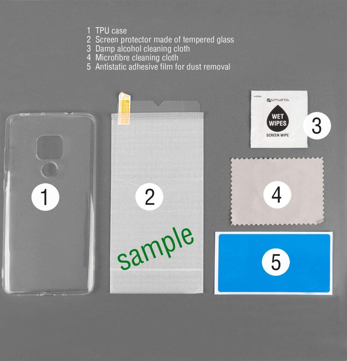 4smarts 360° Limited Protection Set Samsung Galaxy A31 Transparant afbeelding 3