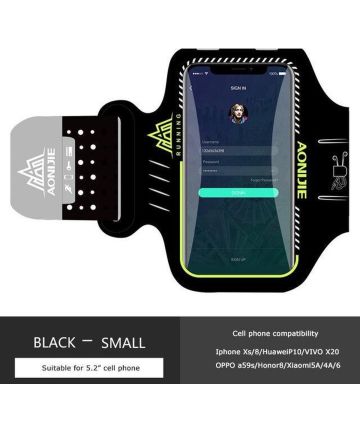 Aonijie Sport Armband Smartphone 5.2 Inch Sporthoesjes
