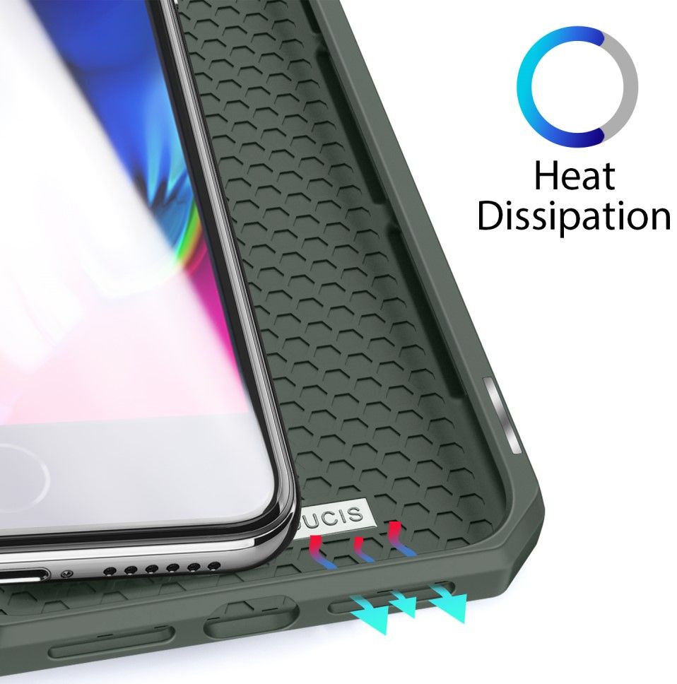Dux Ducis Skin X Series Apple iPhone SE 2020 / 8 / 7 Hoesje Groen afbeelding 7