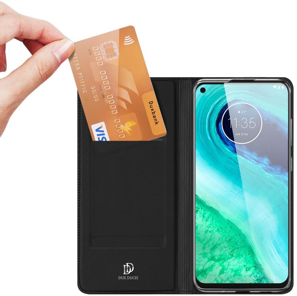 Dux Ducis Skin Pro Series Motorola Moto G8 Power Flip Hoesje Zwart afbeelding 4