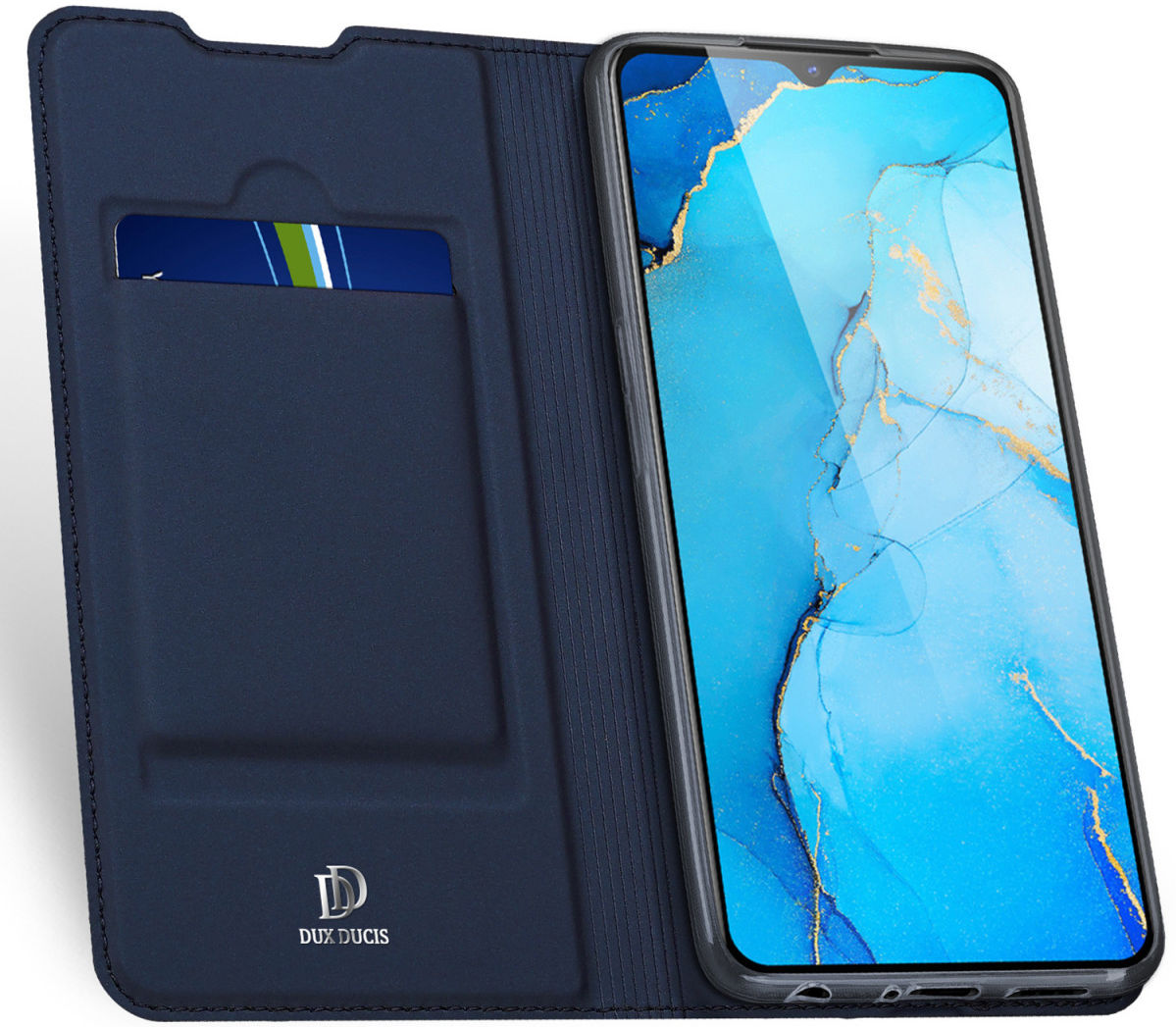 Dux Ducis Skin Pro Series Oppo Find X2 Lite Flip Hoesje Blauw afbeelding 4