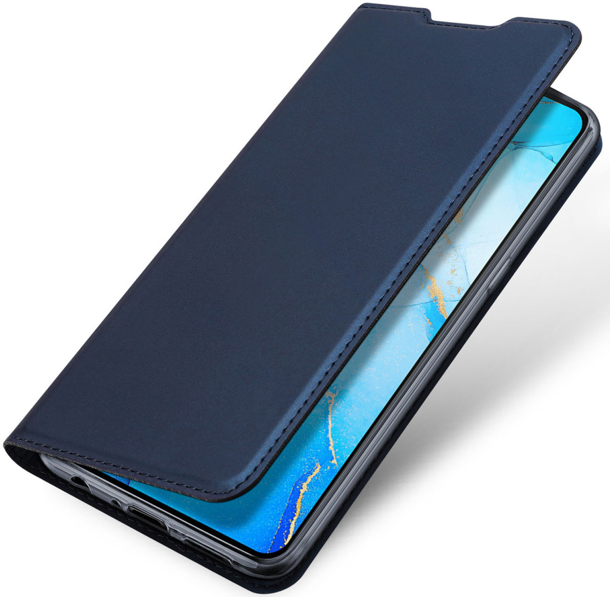 Dux Ducis Skin Pro Series Oppo Find X2 Lite Flip Hoesje Blauw afbeelding 1
