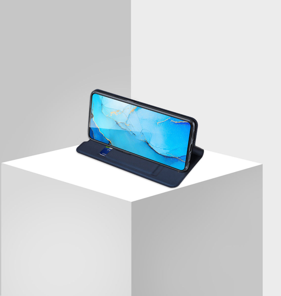 Dux Ducis Skin Pro Series Oppo Find X2 Lite Flip Hoesje Blauw afbeelding 7