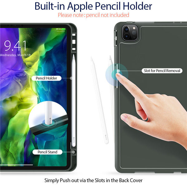 Dux Ducis Osom Series iPad Pro 11 (2018/2020) Hoes Tri-Fold Zwart afbeelding 2