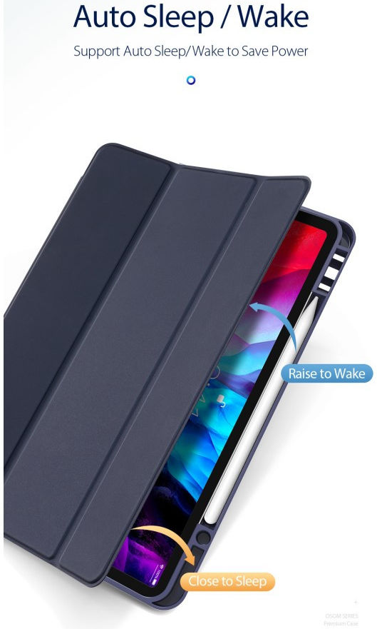Dux Ducis Osom Apple iPad Pro 12.9 2018 / 2020 Hoesje Tri-fold Zwart afbeelding 14