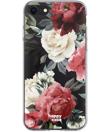 HappyCase Apple iPhone 8 Flexibel TPU Hoesje Rozen Print Hoesjes
