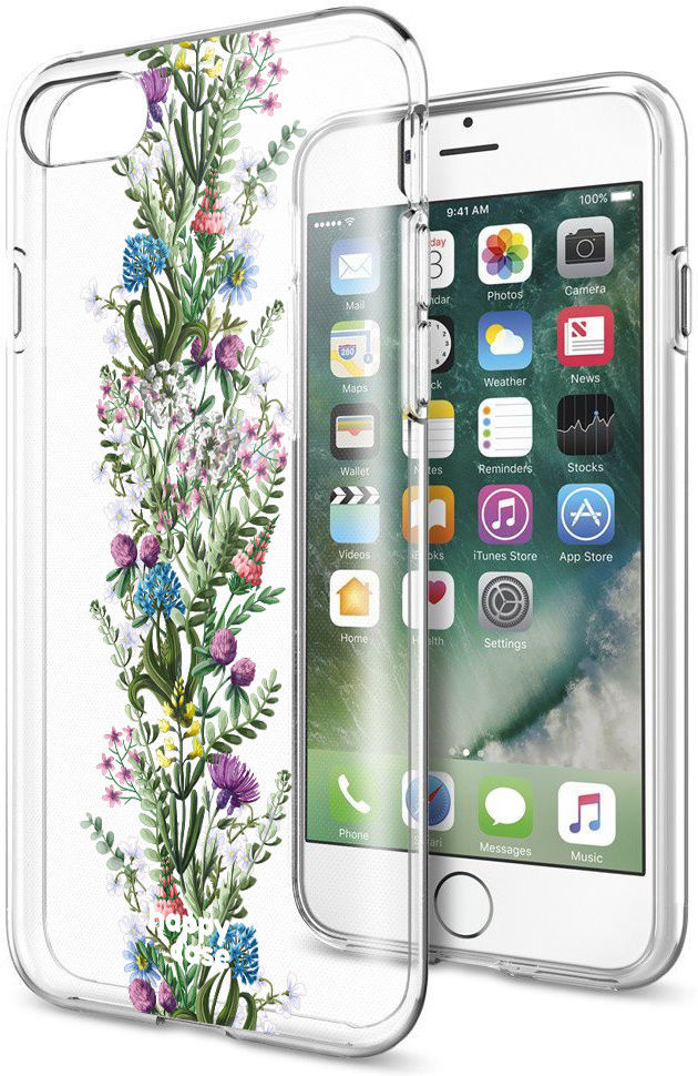 HappyCase Apple iPhone 8 Flexibel TPU Hoesje Floral Print afbeelding 5