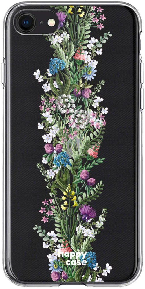 HappyCase Apple iPhone 8 Flexibel TPU Hoesje Floral Print afbeelding 1