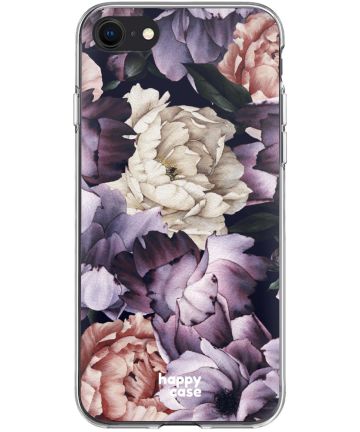 HappyCase Apple iPhone 8 Flexibel TPU Hoesje Flower Print Hoesjes
