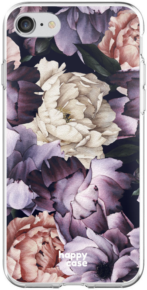 HappyCase Apple iPhone 8 Flexibel TPU Hoesje Flower Print afbeelding 5